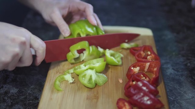 Slice Green Vegetables 