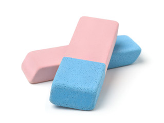 Eraser isolated on white background.