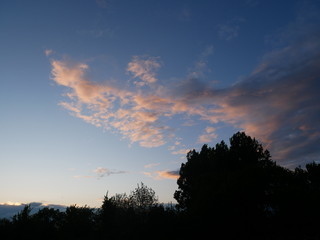 Coucher de soleil à la campagne