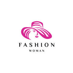 Fashion logo design. Awesome a fashion silhoutte. A fashion logotype.
