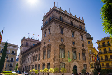 Edificio Histórico del Palacio gubernamental en Valencia