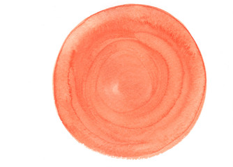 Background blurred orange round on white