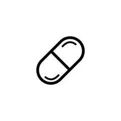 pill flat icon vector logo design trendy