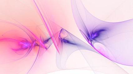 3D rendering abstract fractal light background