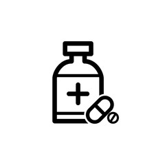 pill flat icon vector logo design trendy