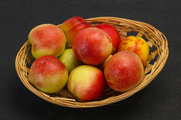 Sweet tasty fresh ripe apricots