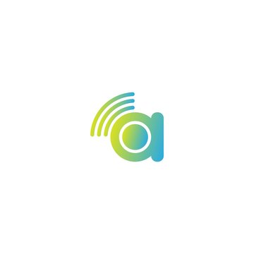 Letter A Wireless Internet logo