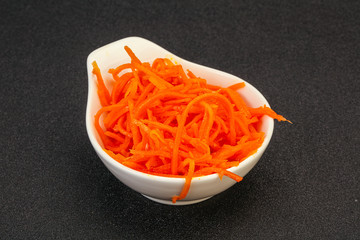 Korean carrot in the bowl