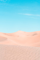 Alone on a dun in mid day