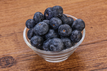Sweet fresh juicy blueberries heap