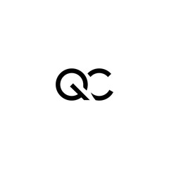 QC Letter Logo Design Template