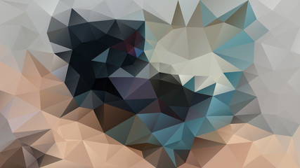vector abstract irregular polygon background - triangle low poly pattern - color black sand beige grey petroleum blue