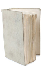 Old classic book on white background