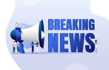 Breaking news vector illustration concept