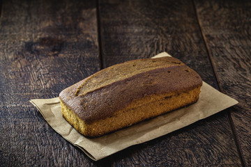 gluten-free vegan cake or added animal products. Vegan lifestyle.