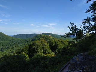 Beautiful landscape in the Trifels area of Rhineland Palatinate