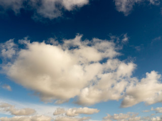 Obraz premium The white clouds.