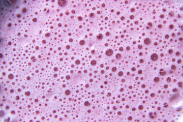 A delicious pink cocktail delicious made from milk