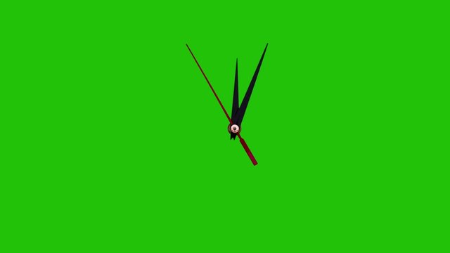 Clock, clock hands, time, green screen, time lapse