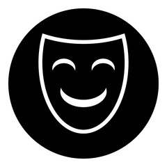 Fototapeta premium Mask simple icon vector. Flat desing