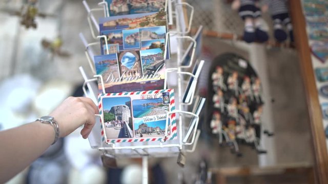 postcards from Dubrovnik, souvenir shop