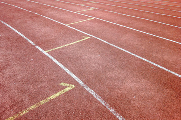 Background of running track surface with track numbers