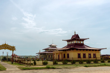 Buddhist khurul mindroling in Elista