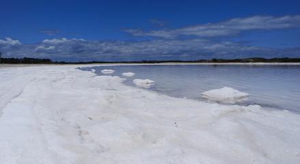 Salt in the lake
