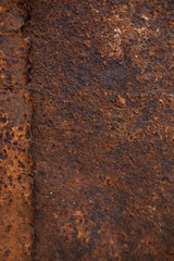 Rusty and decomposed sheet metal background