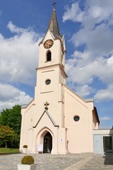 Fototapeta na wymiar Pleinfeld - Petruskirche - Turm