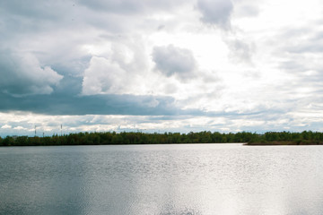 lakes city park and cloudy clouds