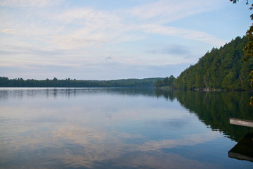 lake and mountains