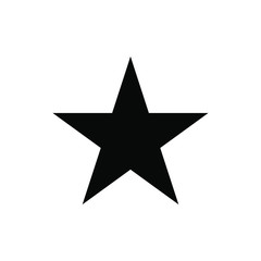 Obraz premium black star on a white background, icon, emblem, logo, vector illustration 