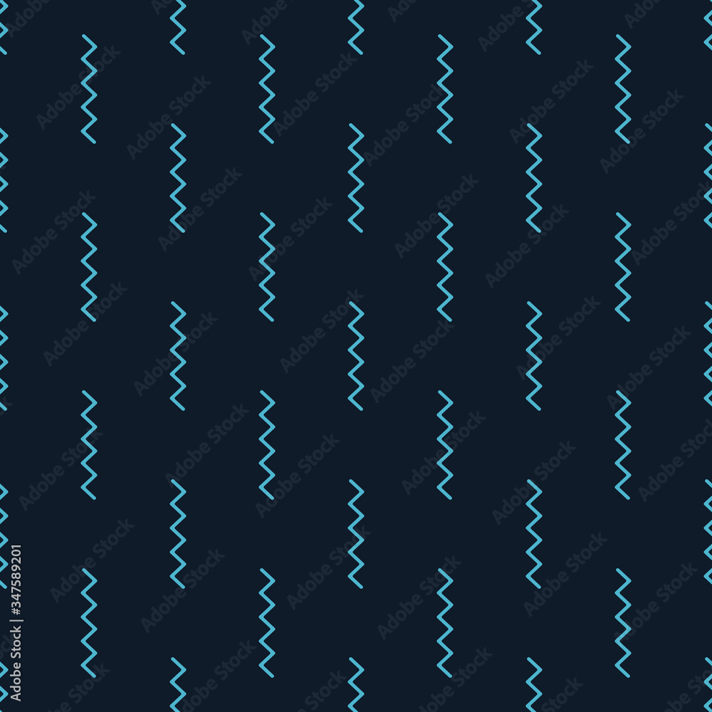 Poster zigzag wave seamless pattern background. modern stylish texture. repeating geometric tiles with vert
