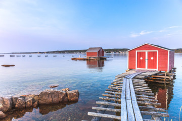 The fishing village of Tilting, Fogo Island, Newfoundland and Labrador, Canada