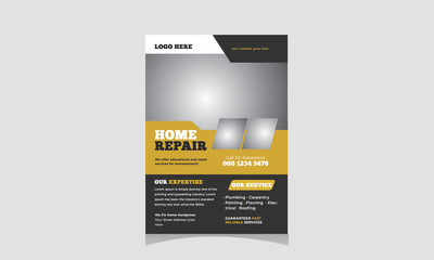 Handyman home repair flyer Template
