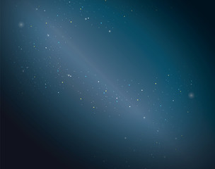 Fototapeta na wymiar Space background with bright star clusters.