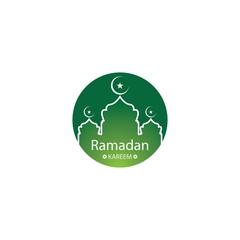 Ramadan logo template vector icon design