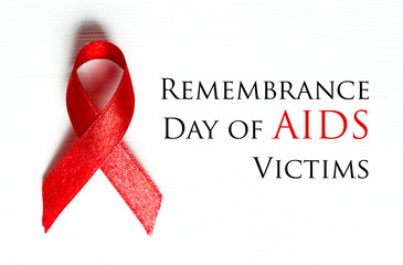 World Remembrance Day of AIDS Victims information card, HIV AIDS Prevention spread
