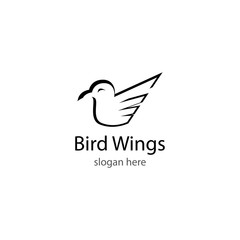 Bird logo template vector icon design
