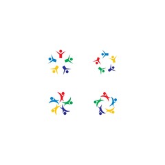 community logo template vector icon design