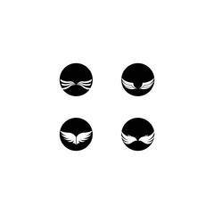 Wing logo template vector icon design
