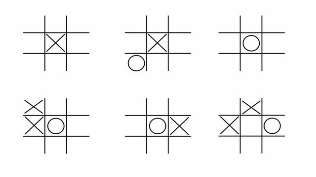 game Tic Tac Toe background black and white
