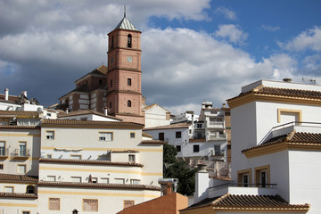 Paisaje del pueblo de Casabermeja, en la provincia de Málaga (Andalucía, España)