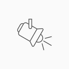 Obraz premium spotlight icon, light vector sign