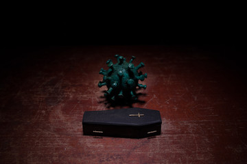 Funeral home, death, memento mori (latin - remember that you must die) and grief for the dead...