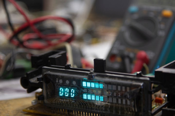 old style indicator tubes Sound volume meter