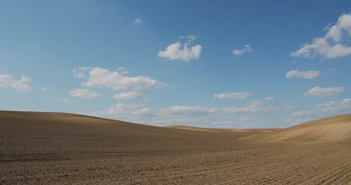 Beautiful gray field on sky background