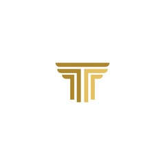 column logo template vector icon design