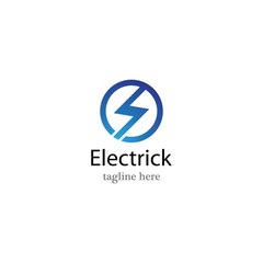 Electric logo template vector icon design